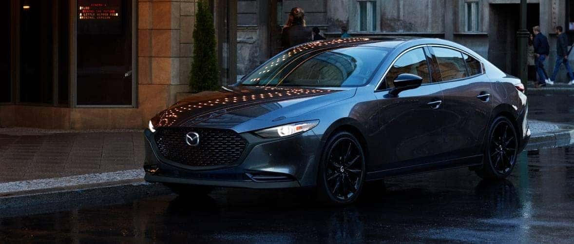 A grey 2025 Mazda3 sedan for sale near Vernon.