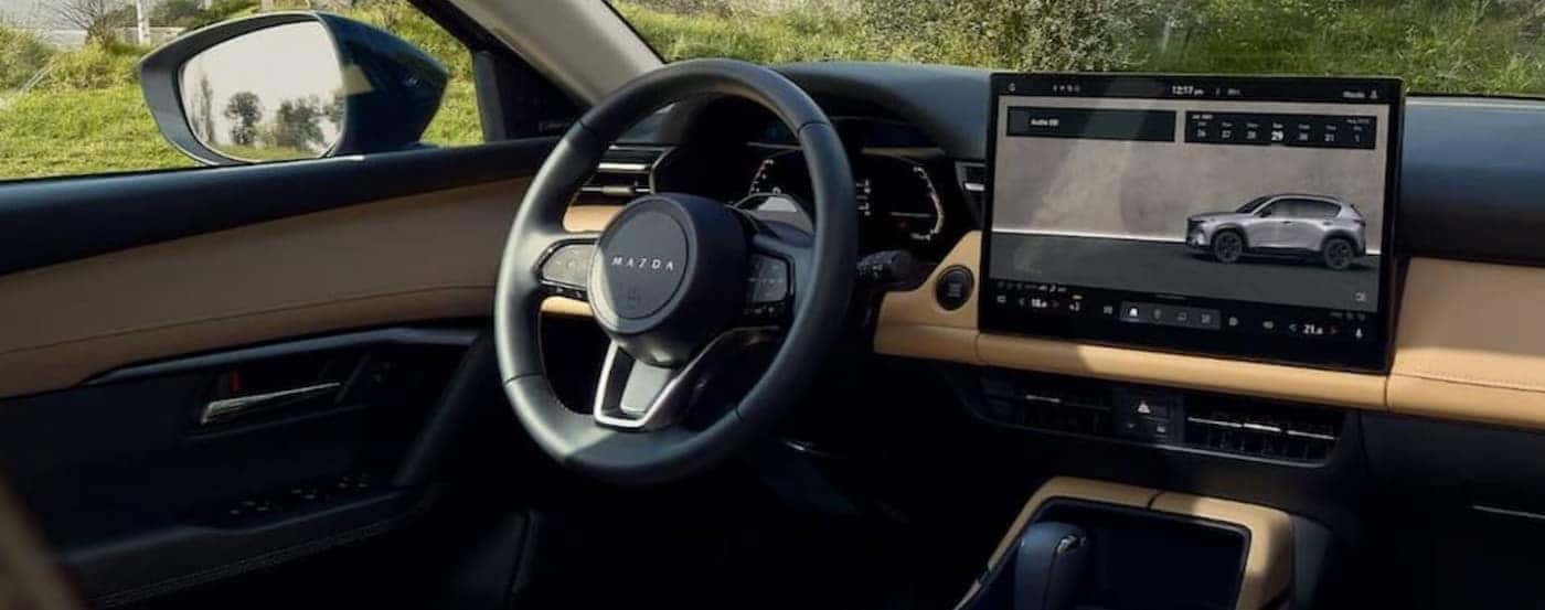 Black and tan dash in a 2026 Mazda CX-5.