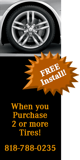 Free Installation of Tires