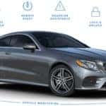 Mercedes-Benz Model with phone app icons above