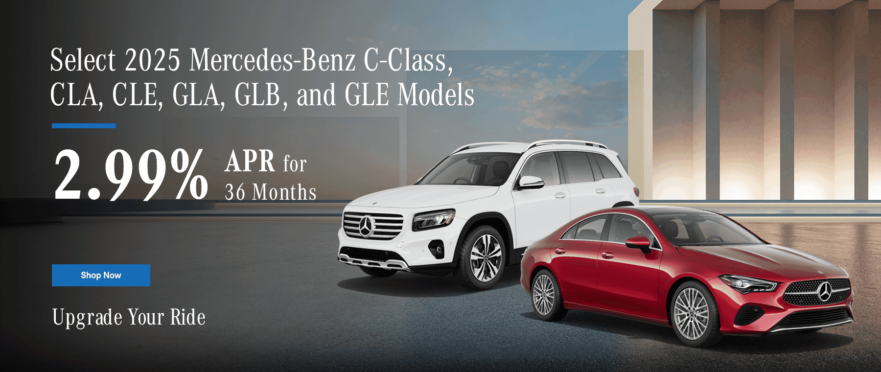2.99% APR for 36 months