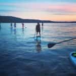 Paddle Boarding at Sunset