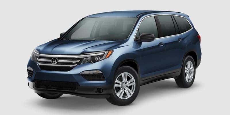 2018 Honda Pilot LX AWD white background