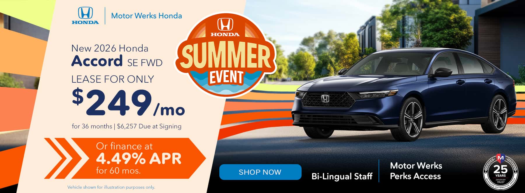 2026 Honda Accord SE FWD at Motor Werks Honda