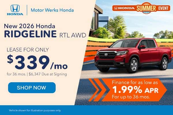 <b>2026 Honda Ridgeline RTD AWD</b>