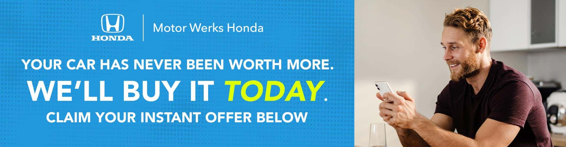 Motor Werks Honda in Barrington will buy your car today