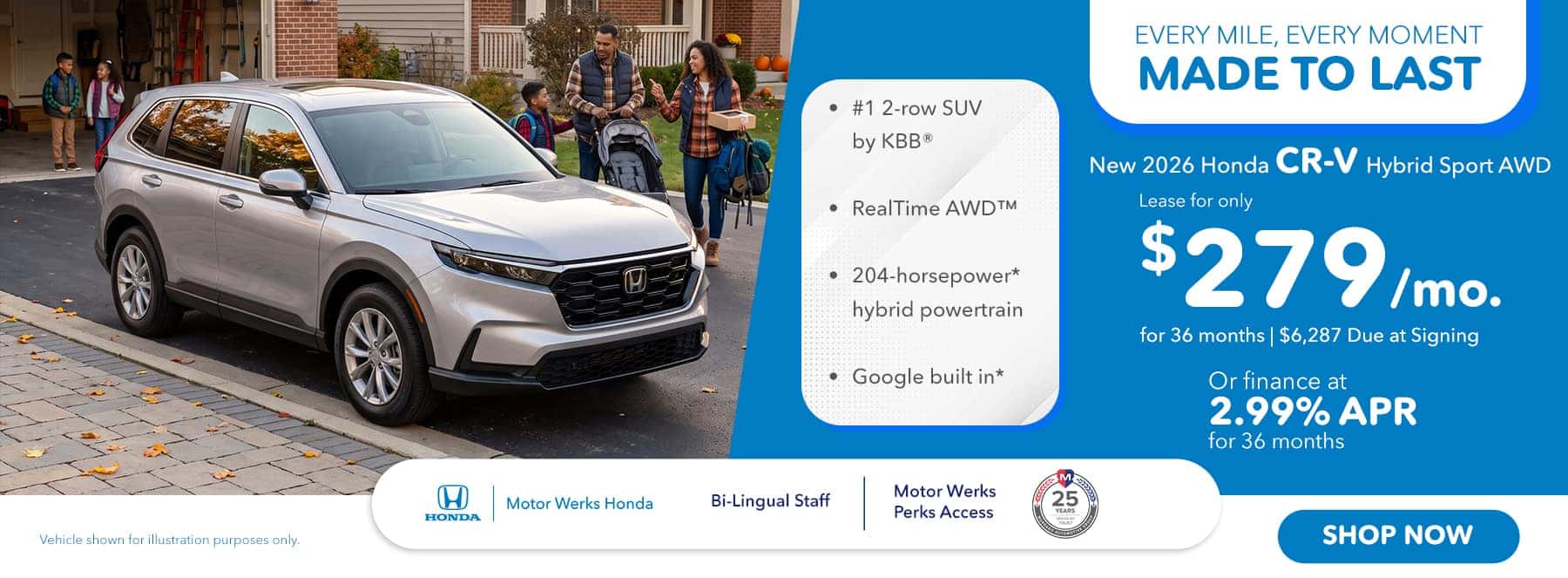 2026 Honda CR-V Hybrid Sport AWD at Motor Werks Honda