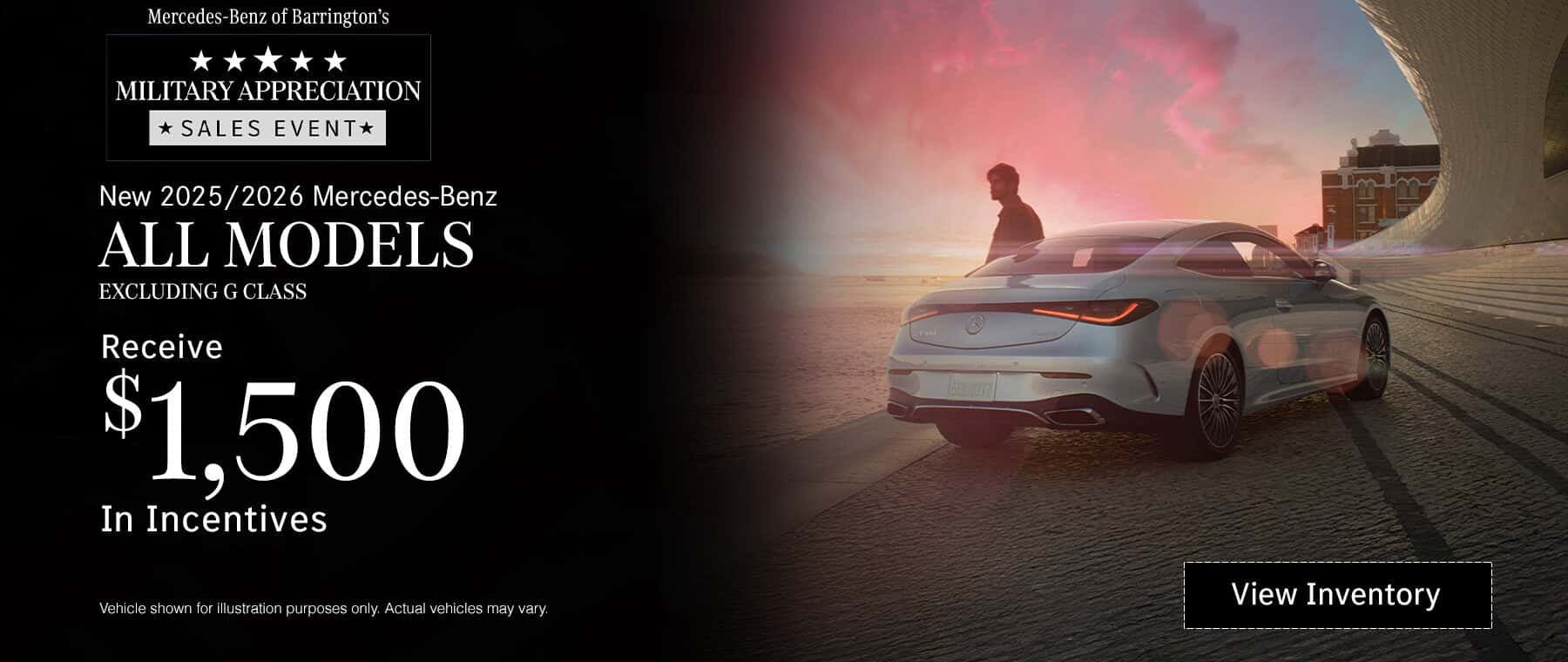 $1,500 Conquest Cash Bonus at Mercedes-Benz of Barrington