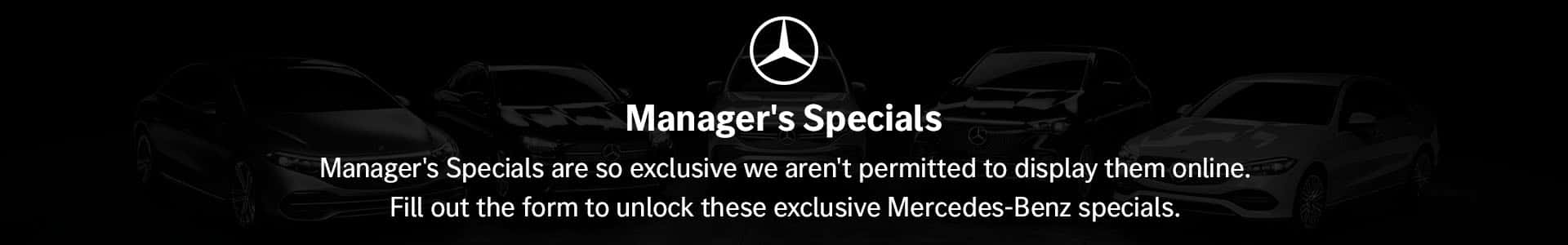 Exclusive Manager's Specials at Mercedes-Benz of Barrington