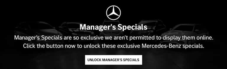 Exclusive Manager's Specials at Mercedes-Benz of Barrington