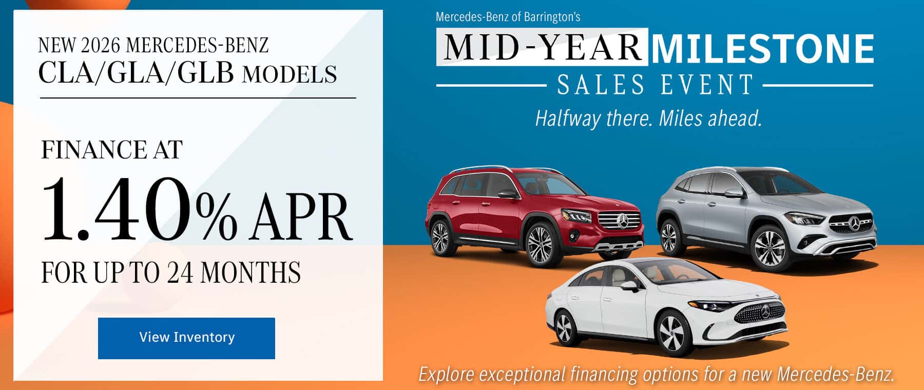 1.4% APR at Mercedes-Benz of Barrington