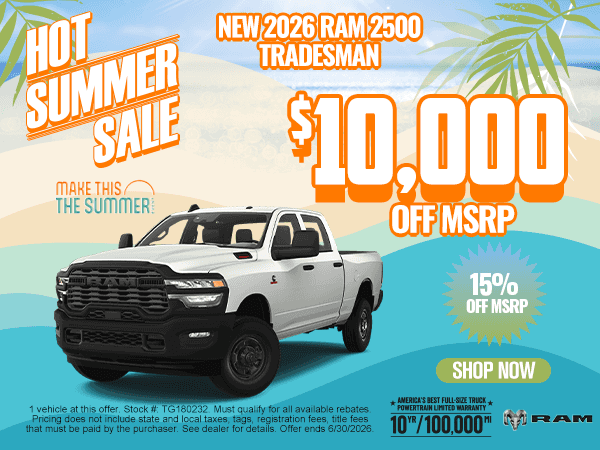 New 2026 Ram 2500 Tradesman