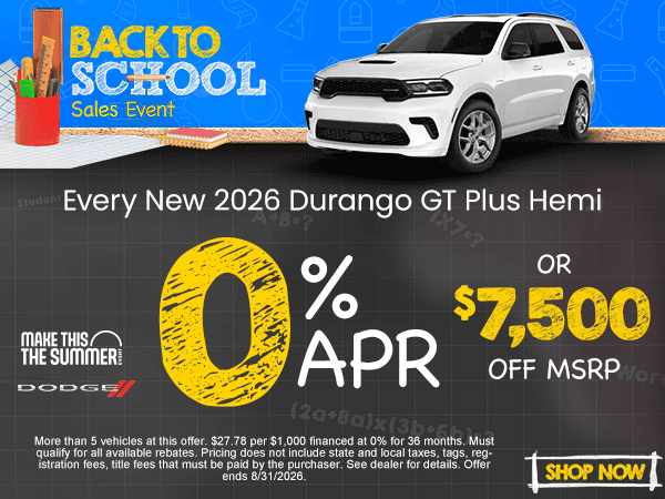 Every New 2026 Durango GT Plus Hemi