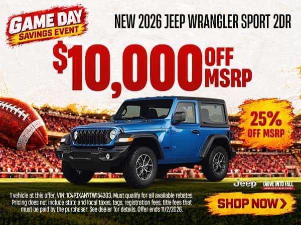 New 2026 Jeep Wrangler Sport 2DR 