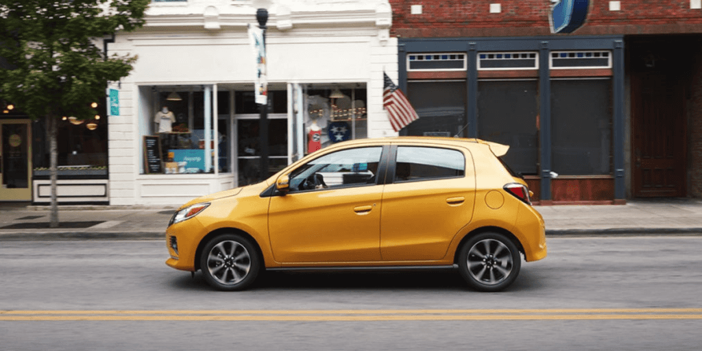 yellow 2023 Mitsubishi Mirage
