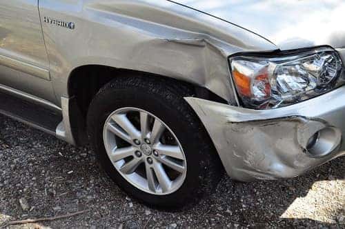Image of a car after car accident