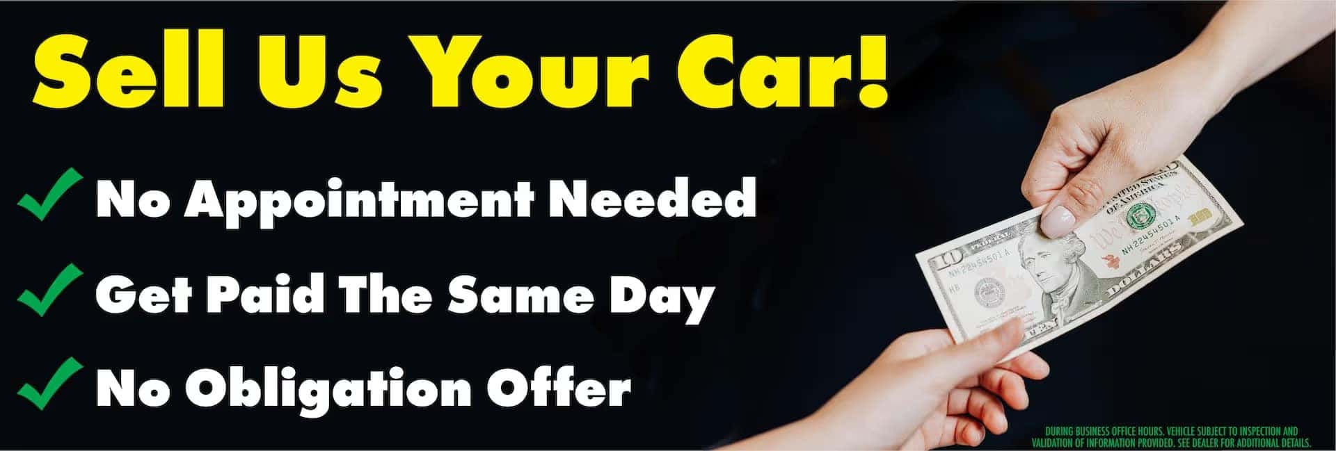 sell us your car