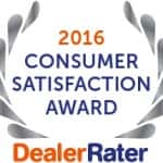 2016 DealerRater Award