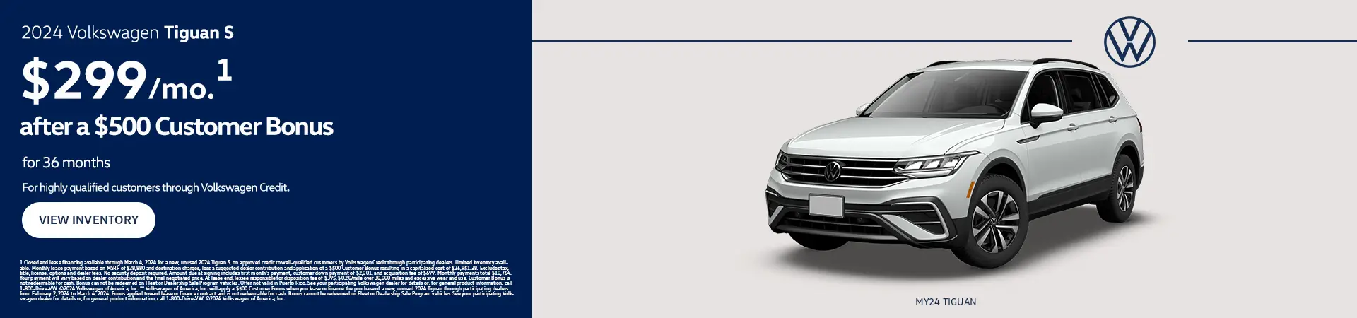 Tiguan S Lease + $500 Customer Bonus (1600×500) (2)