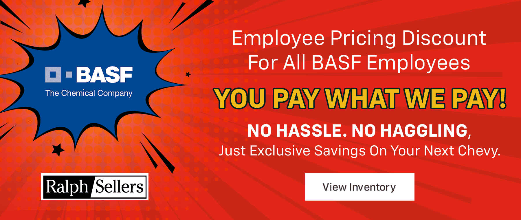 Employee Pricing Discount For All BASF Employees