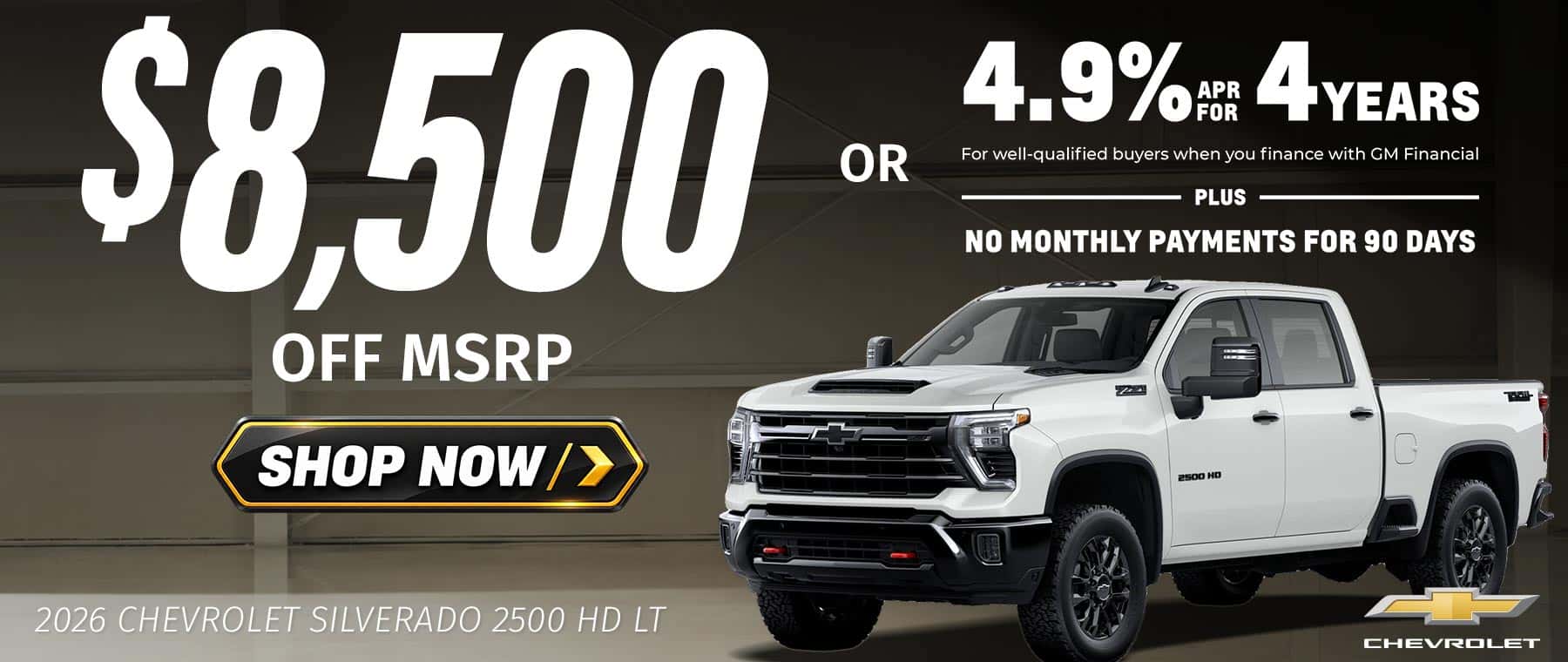 2026 Chevrolet Silverado 2500 HD LT - $8,500 off MSRP or 4.9% APR for 4 years at Ralph Sellers Chevrolet
