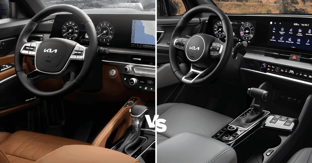 used Kia Telluride vs. Kia Sportage - interior comparison