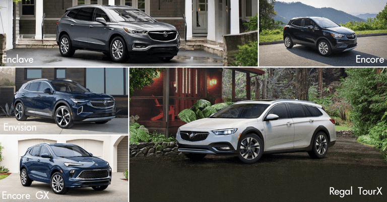 Top-5-Used-Buick-SUV-Models-Envision, Enclave, Encore, Regal TourX, Encore GX