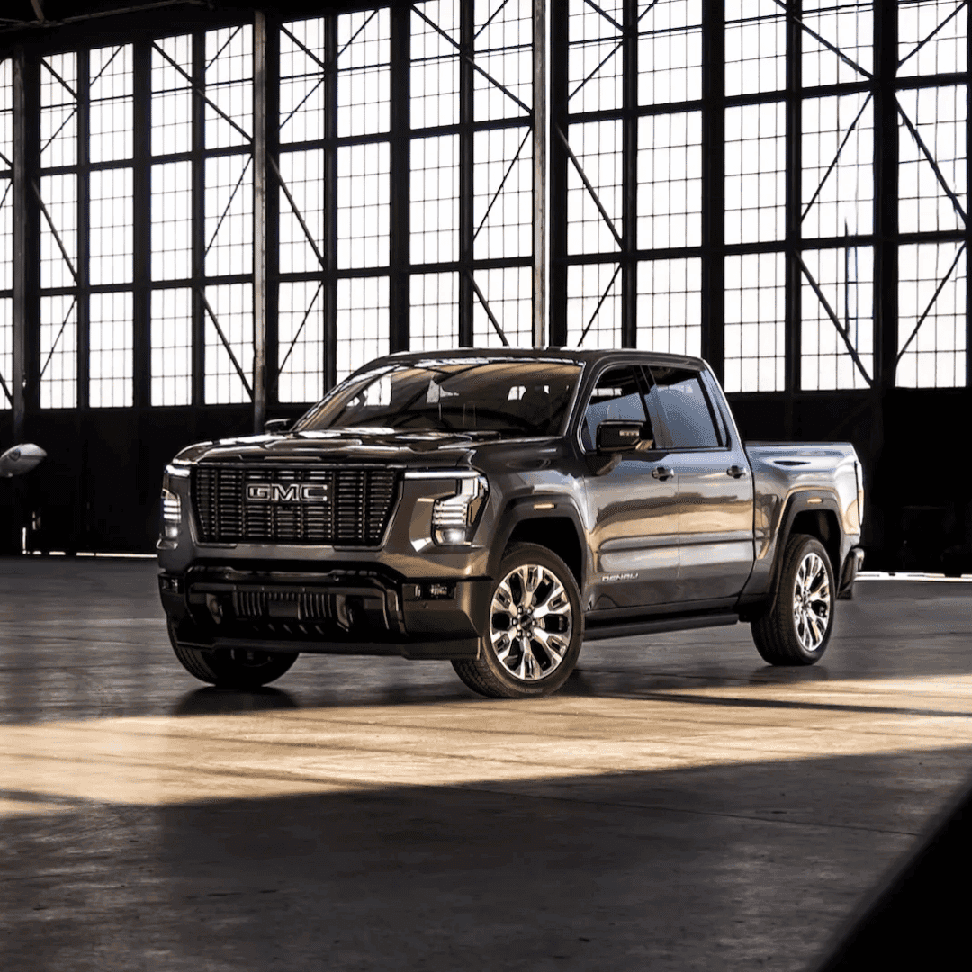 2027 GMC Sierra 1500 Greenfield, Indiana - square image of Sierra 1500 in an airport hangar