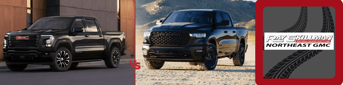 2027 GMC Sierra 1500 vs. Ram 1500 - banner image