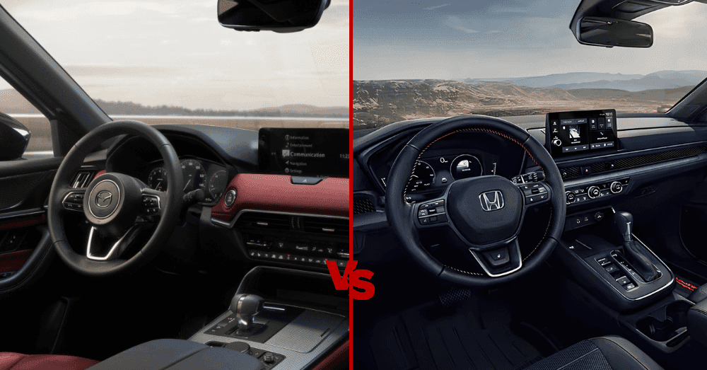 Mazda-CX-70-Hybrid-vs.-Honda-CR-V-Hybrid---interior-view