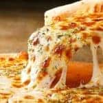 Slice of pizza from Luigi's