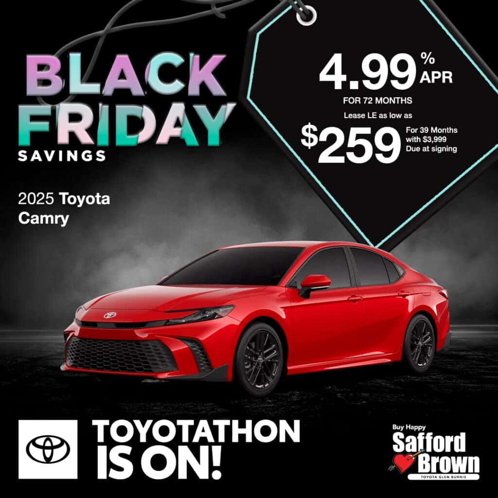 Black Friday Toyotathon deal for the 2025 Toyota Camry