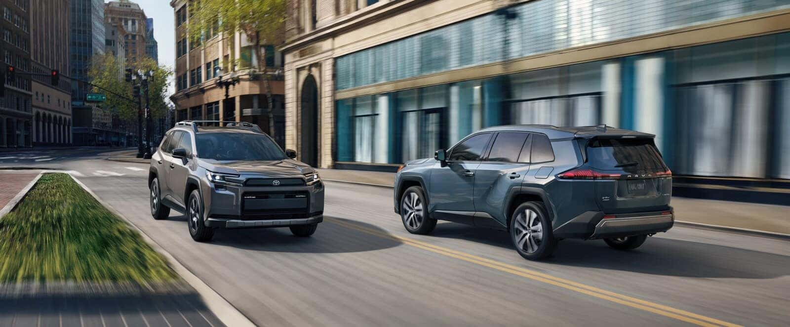 2026 Toyota RAV4 electric SUV in dark gray, now available at Safford Toyota of Glen Burnie near Baltimore, MD