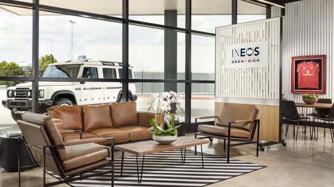 Sewell INEOS Grenadier Customer Lounge