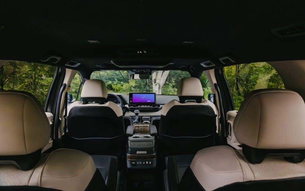 Toyota Sienna Interior Seating Rear View