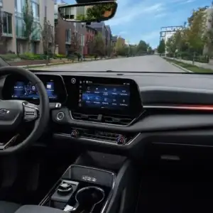 2026 Chevrolet Equinox dashboard with red accents