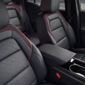 2026 Chevrolet Equinox black interior with red accents