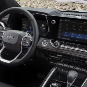 2026 Chevrolet Colorado Z71 front row view of dashboard