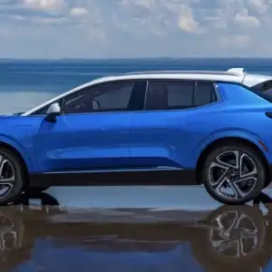 2026 Chevrolet Equinox EV LT2 Riptide Blue Metallic with Summit White roof