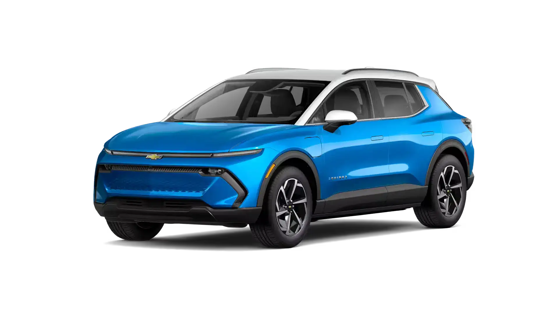 2026 Chevrolet Equinox EV Riptide Blue Metallic with Summit White roof