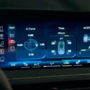 2026 Chevrolet Corvette Stingray Performance App Display