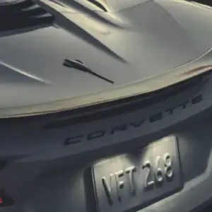 2026 Chevrolet Corvette Stingray Rear View in Silver