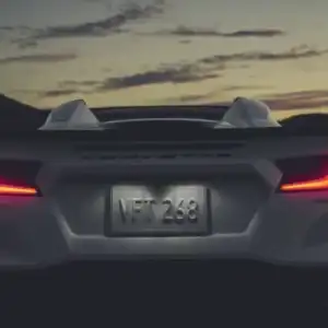2026 Chevrolet Corvette Stingray Rear with Taiollights on