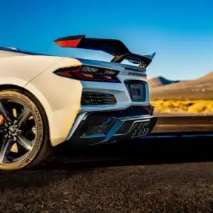 2026 Chevrolet Corvette Z06 Rear End View White