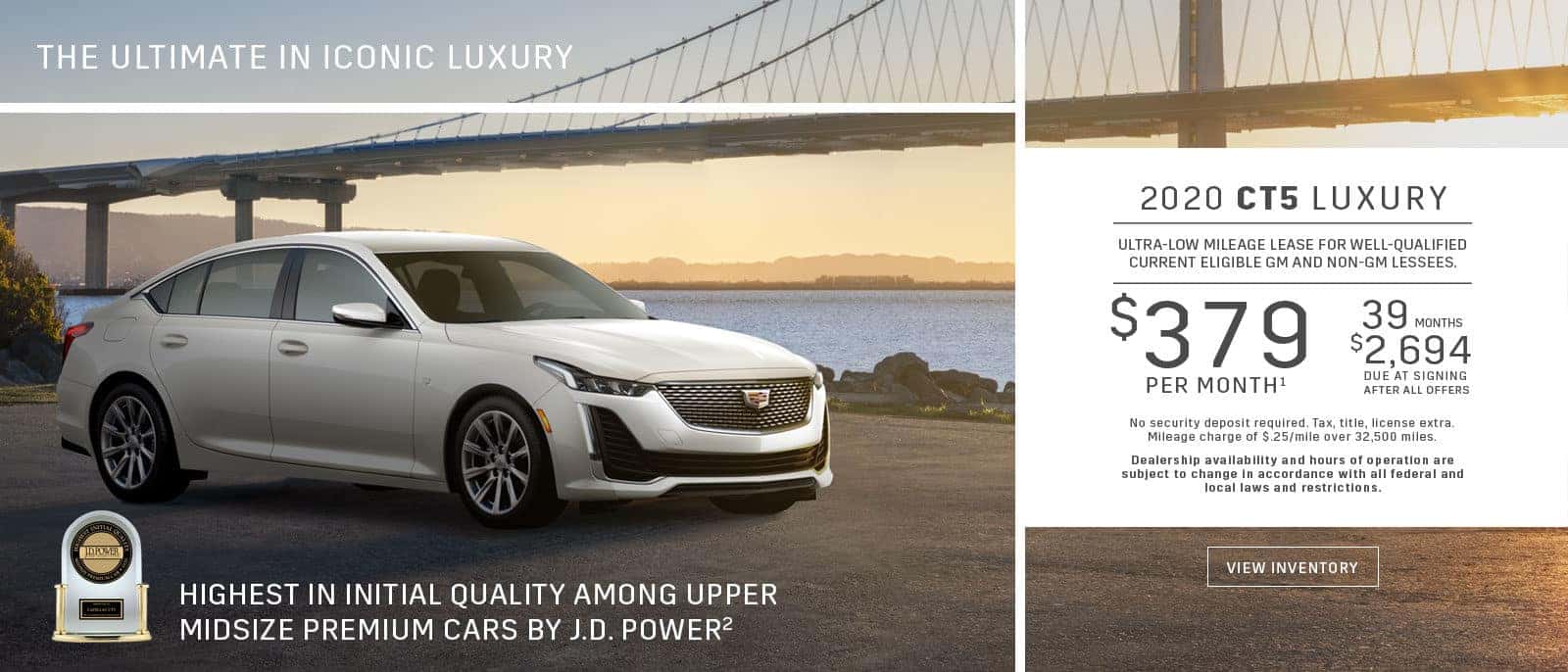 Cadillac CT5 JD Power Award