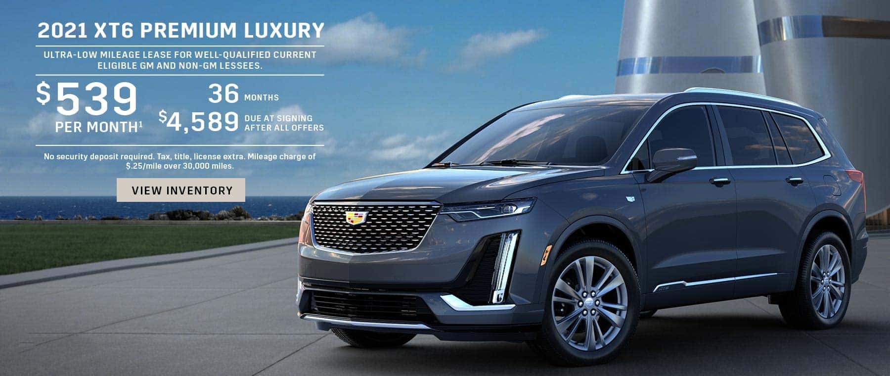 Charcoal Cadillac XT6 LEase Offer 519 dollars a month