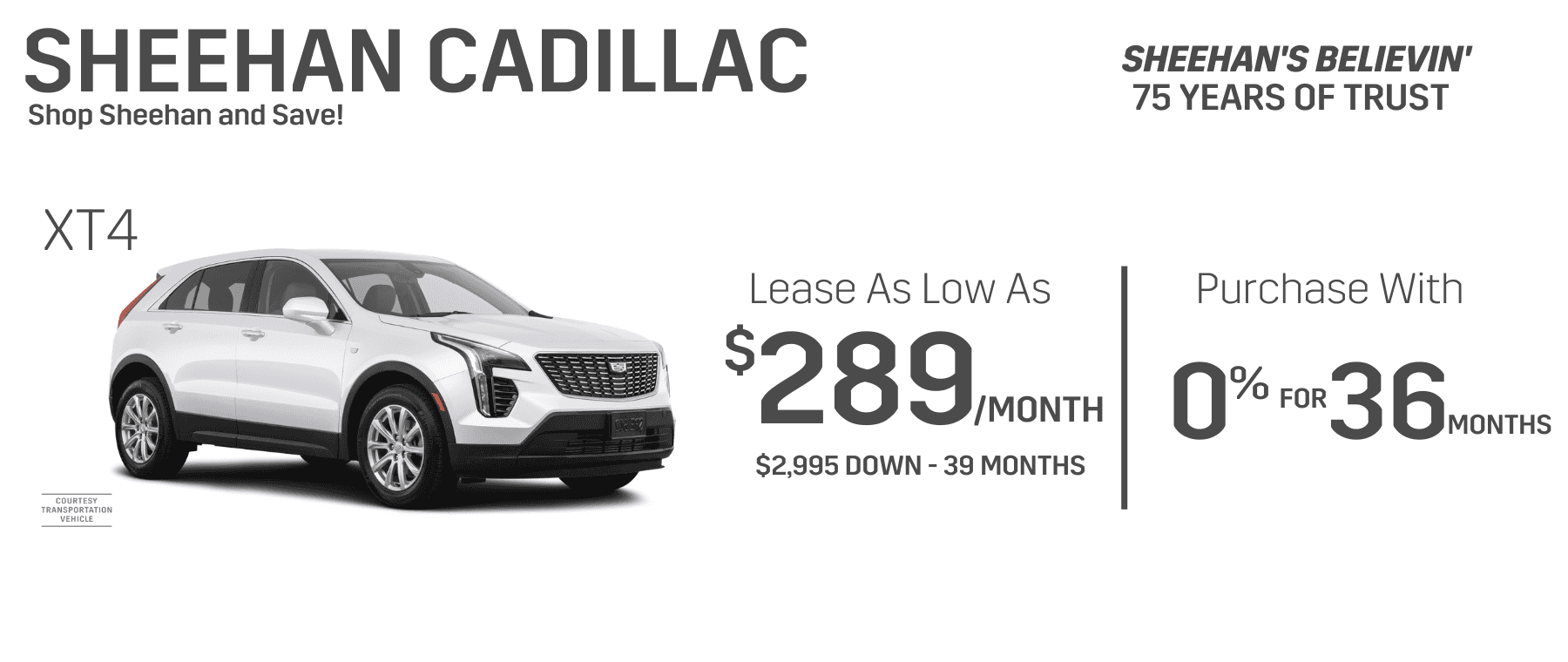 white xt4 lease purchase offer sheehan cadillac