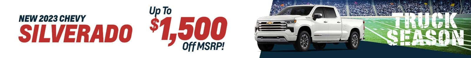 Great Savings on a 2023 Chevy Silverado 1500 Near Wabash IN
