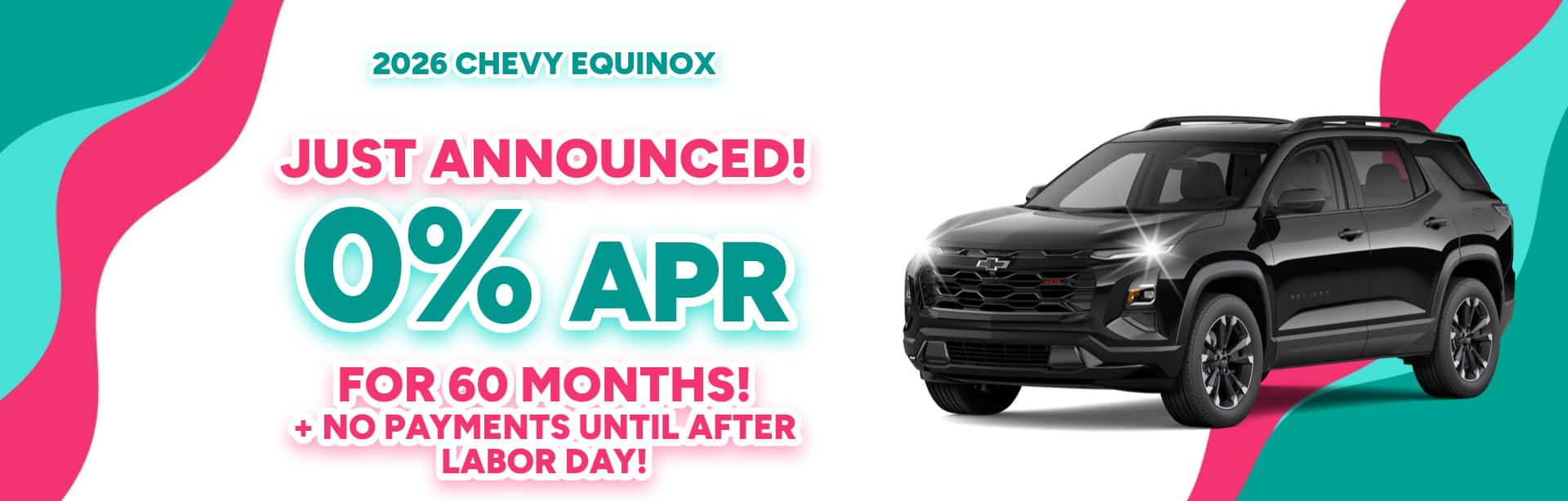 Save on a new 2026 Chevrolet Equinox with this special offer near Warsaw, IN
