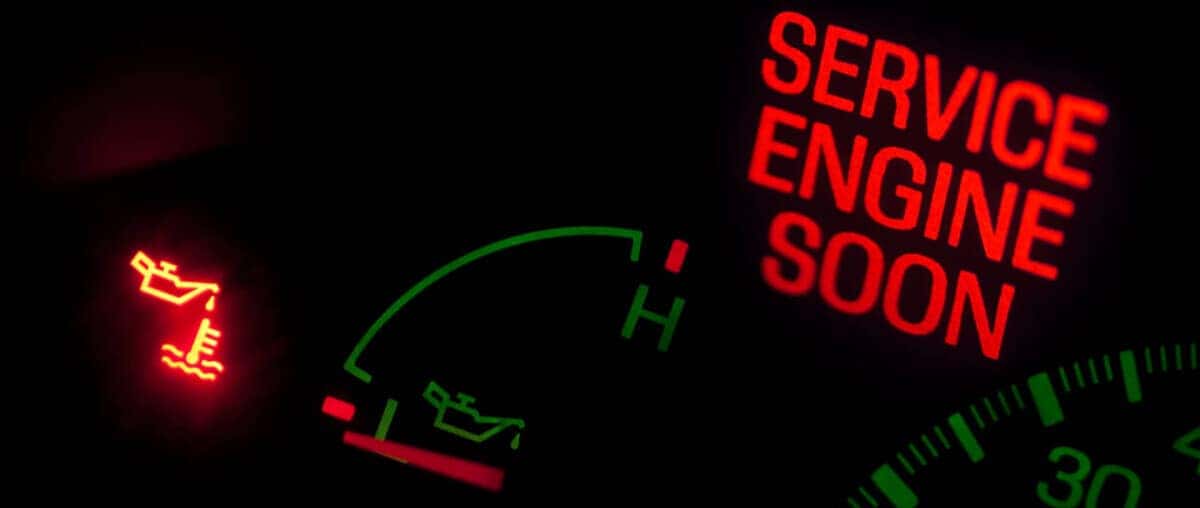 Service light on dashboard